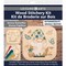 Wood Stitched String Art Kit With Gnome Butterflies In Square Hoop - Adult Or Kids Craft - Craft Kits For Teens String Art Kit For Adults 3D 3D Kids 9"